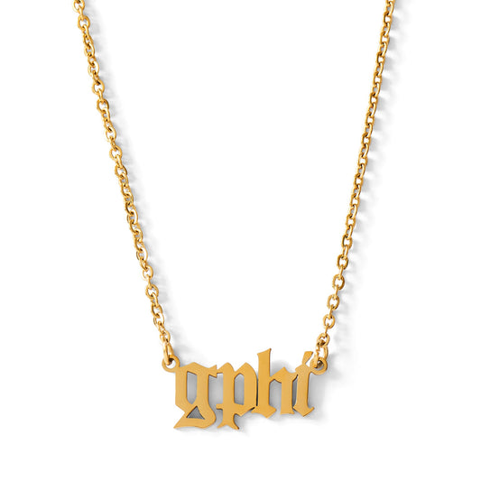 Gamma Phi Beta Old English Necklace
