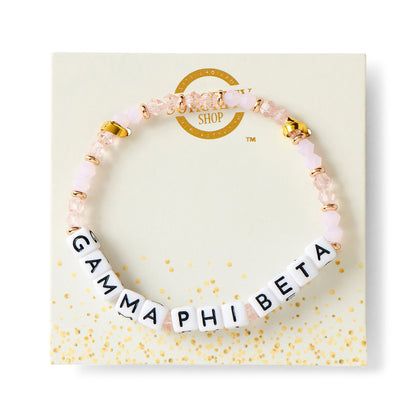 Gamma Phi Beta Glass Bead Bracelet