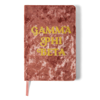 Gamma Phi Beta Velvet Notebook - Ivy Society