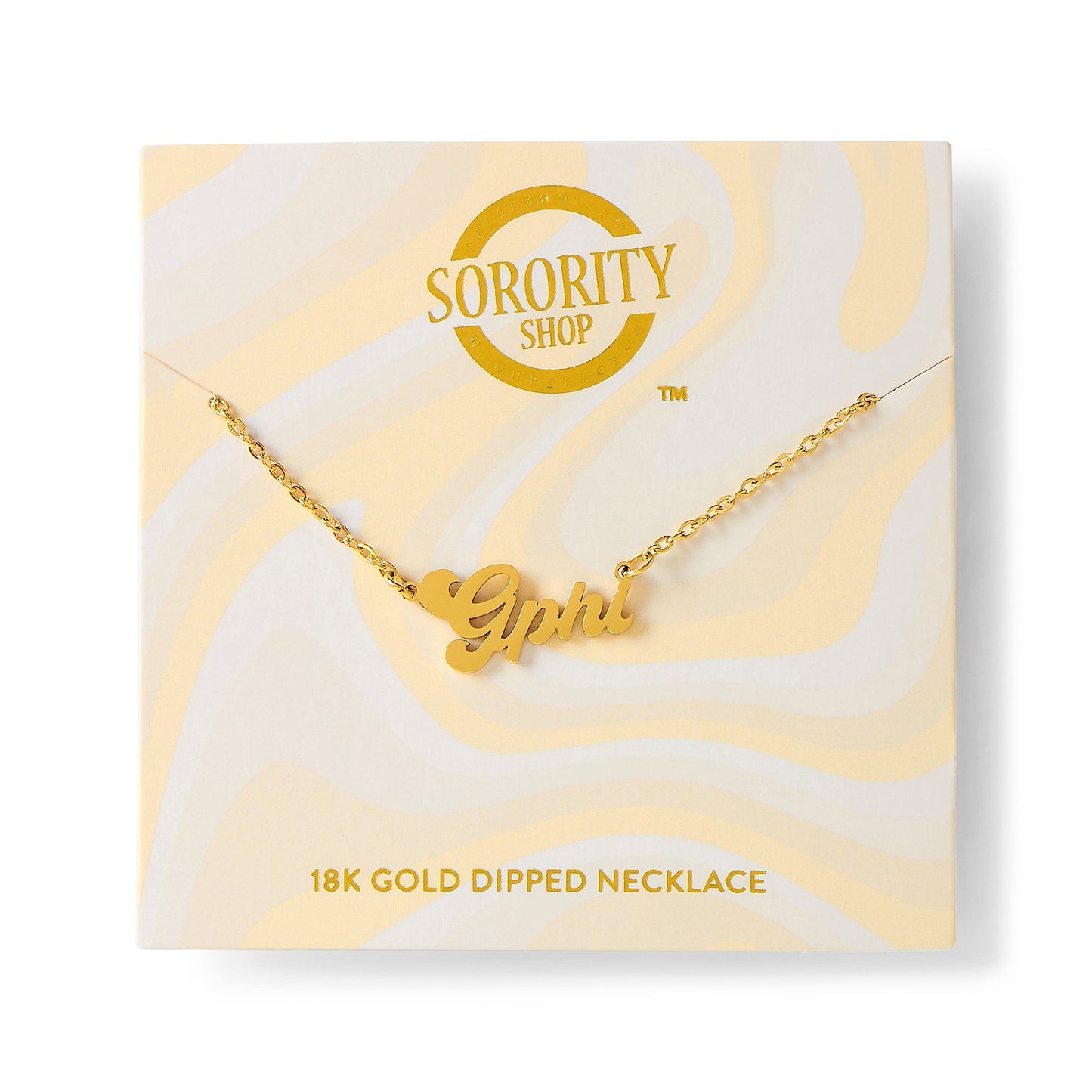 Gamma Phi Beta Retro Necklace