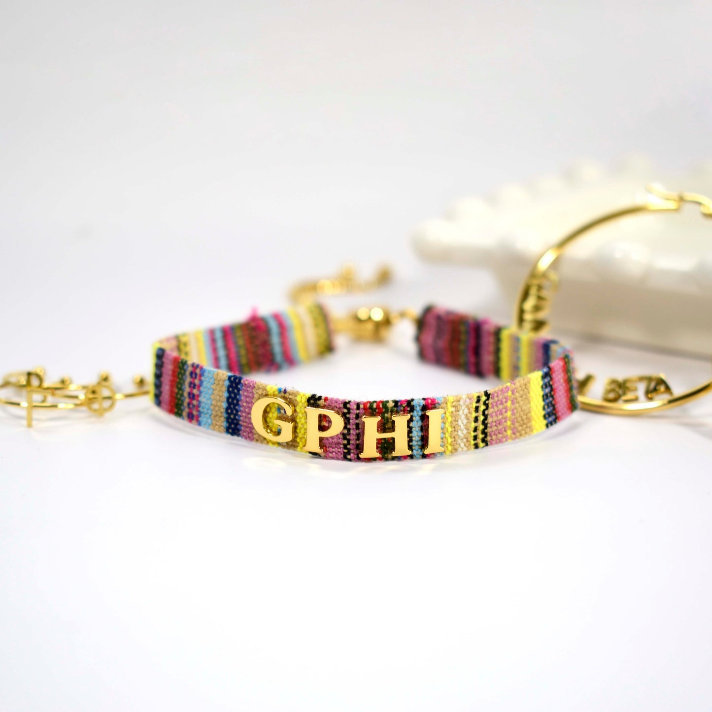 Gamma Phi Beta Woven Bracelet
