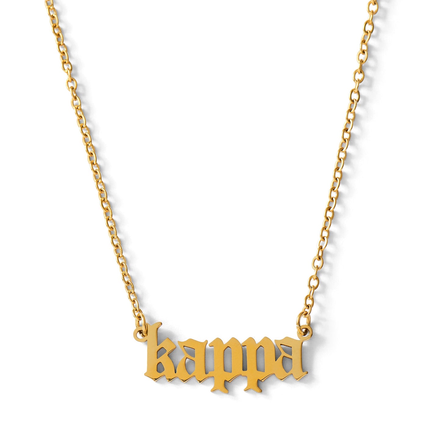 Kappa Kappa Gamma Old English Necklace