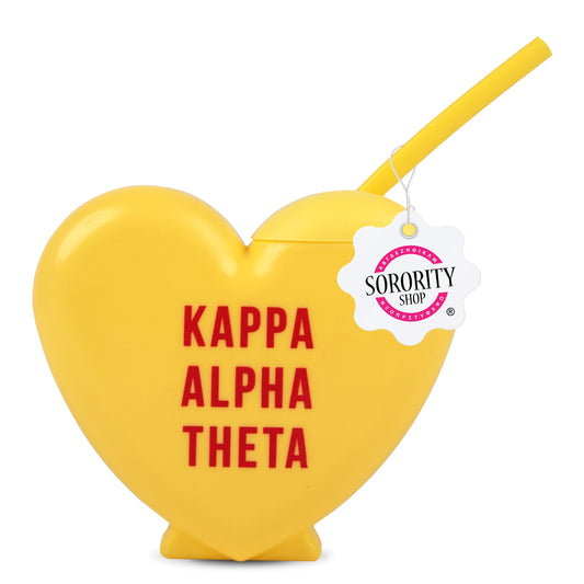 Kappa Alpha Theta Heart Tumbler - Ivy Society