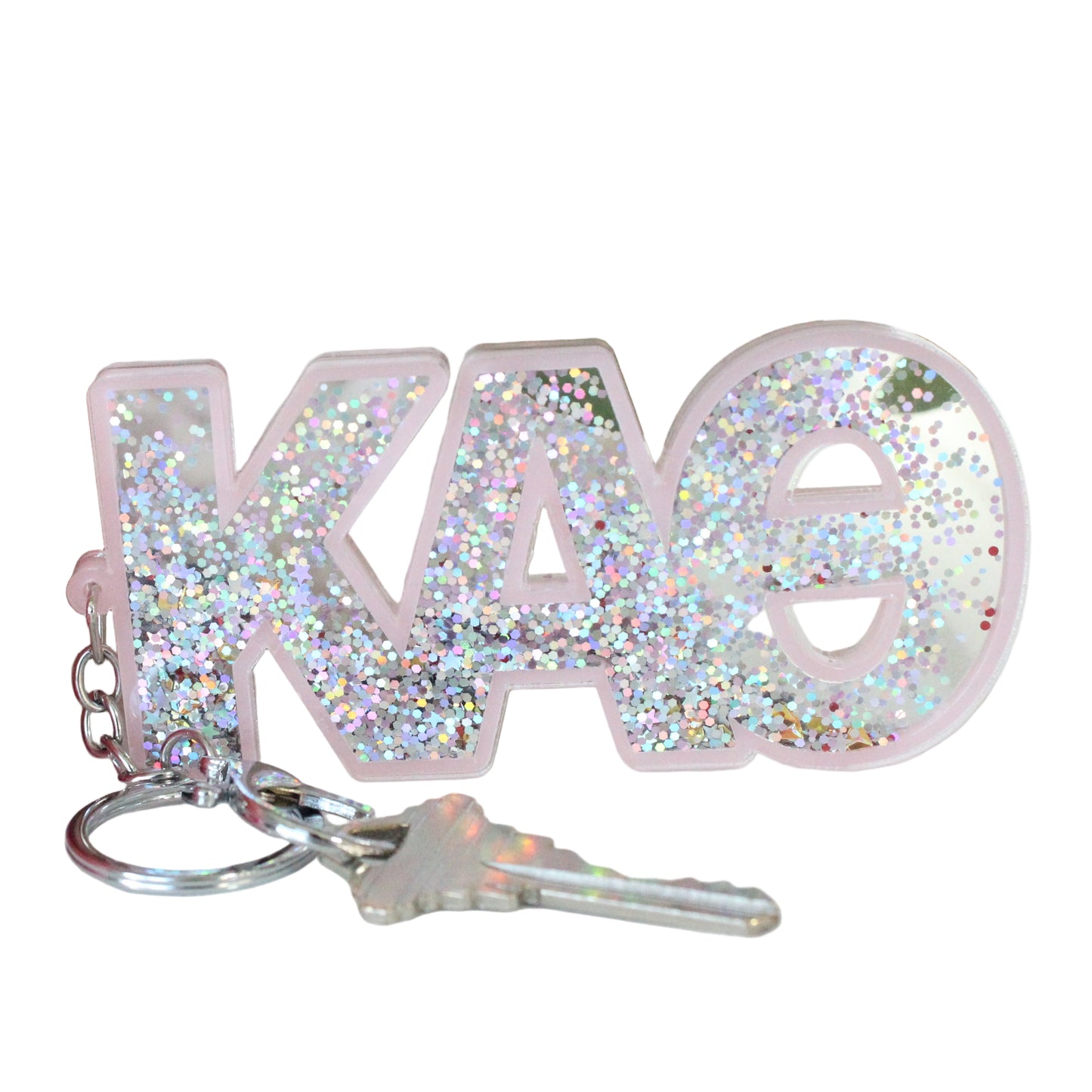 Kappa Alpha Theta Glitter Keychain - Ivy Society