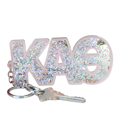 Kappa Alpha Theta Glitter Keychain - Ivy Society