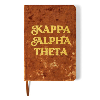 Kappa Alpha Theta Velvet Notebook - Ivy Society