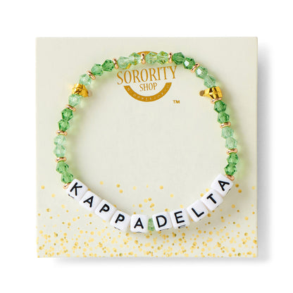 Kappa Delta Glass Bead Bracelet