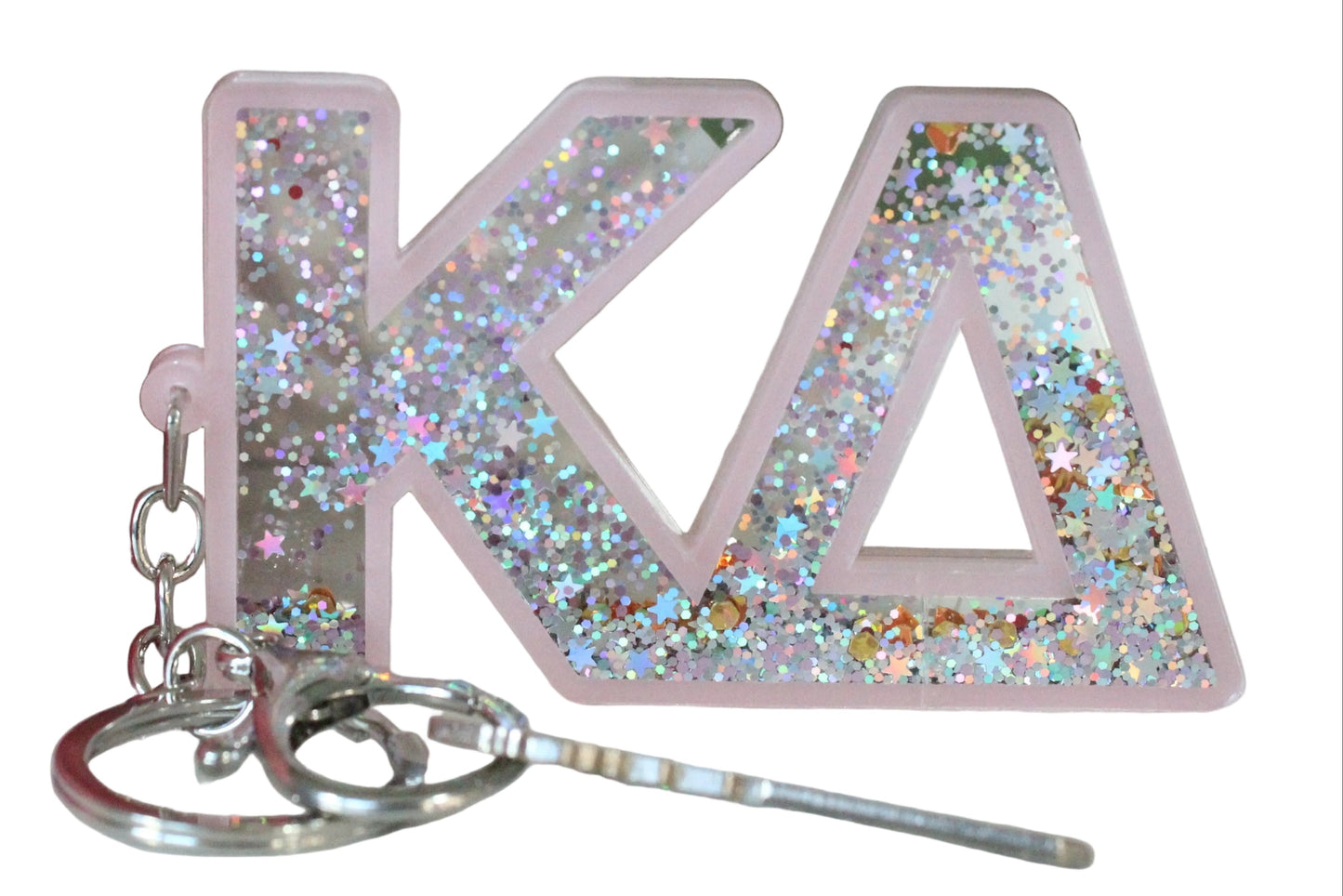 Kappa Delta Glitter Keychain