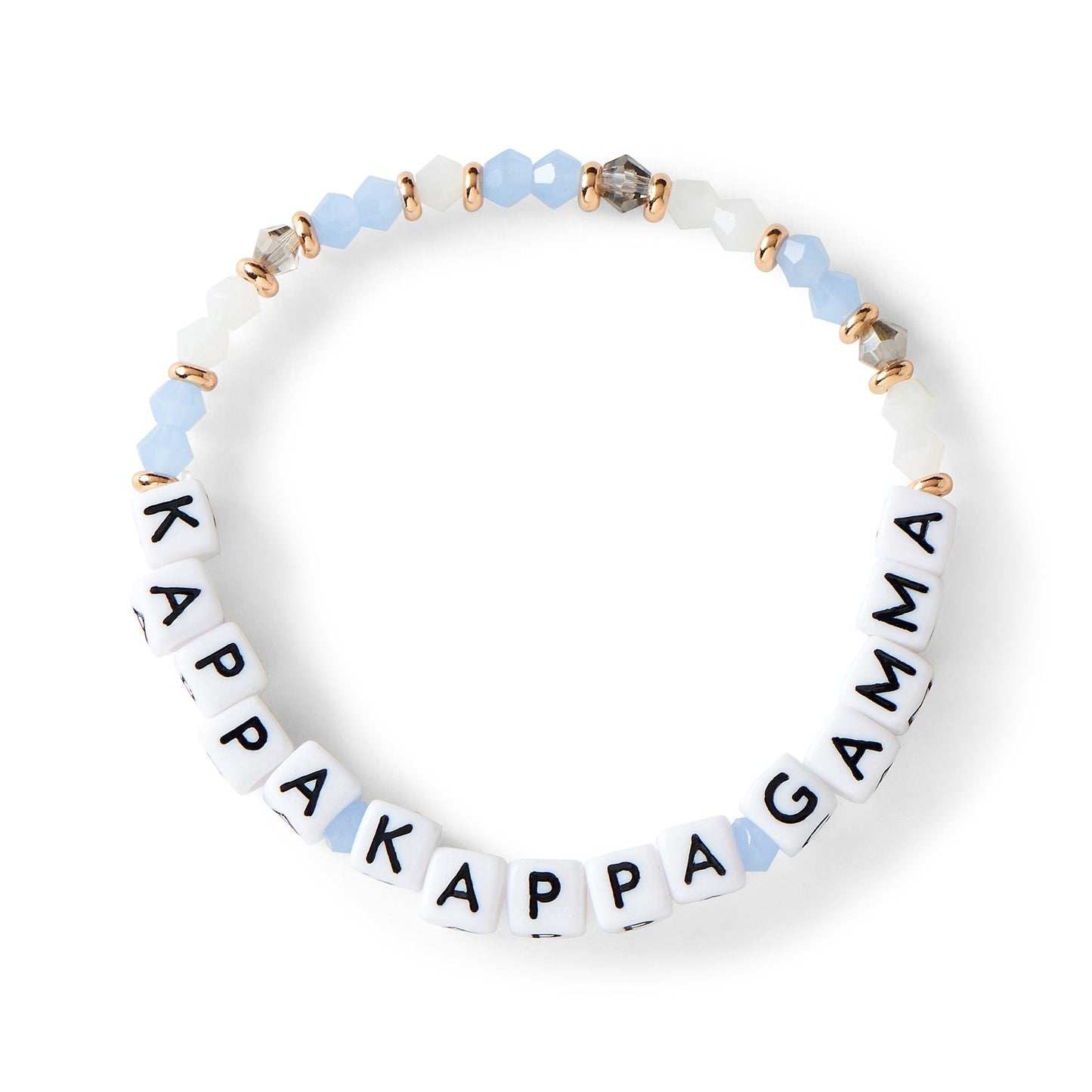 Kappa Kappa Gamma Glass Bead Bracelet