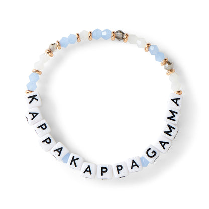 Kappa Kappa Gamma Glass Bead Bracelet
