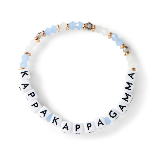 Kappa Kappa Gamma Glass Bead Bracelet