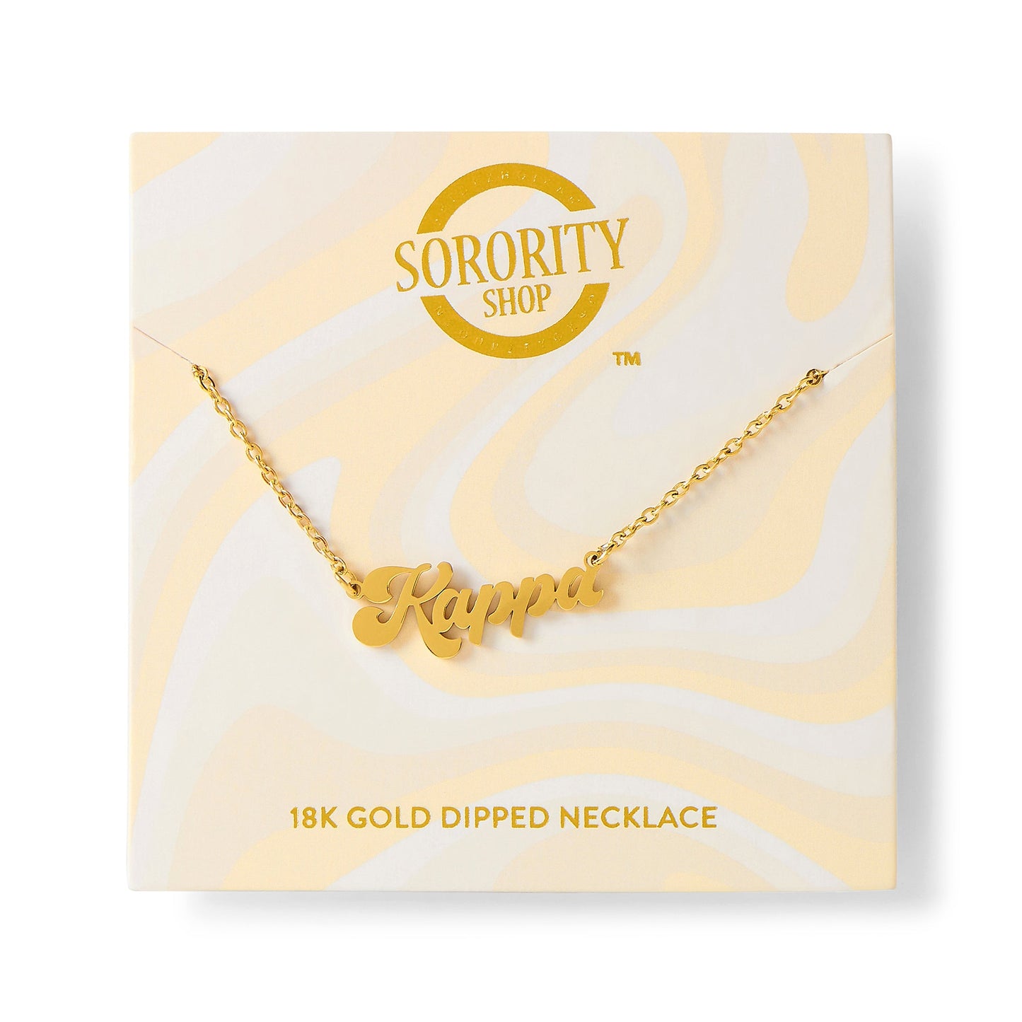 Kappa Kappa Gamma Retro Design Necklace - Ivy Society
