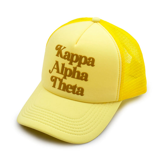 Kappa Alpha Theta Puff Print Trucker Hat - Ivy Society