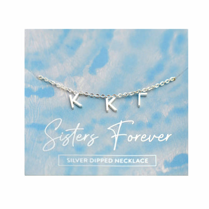 Kappa Kappa Gamma Silver Letters Necklace