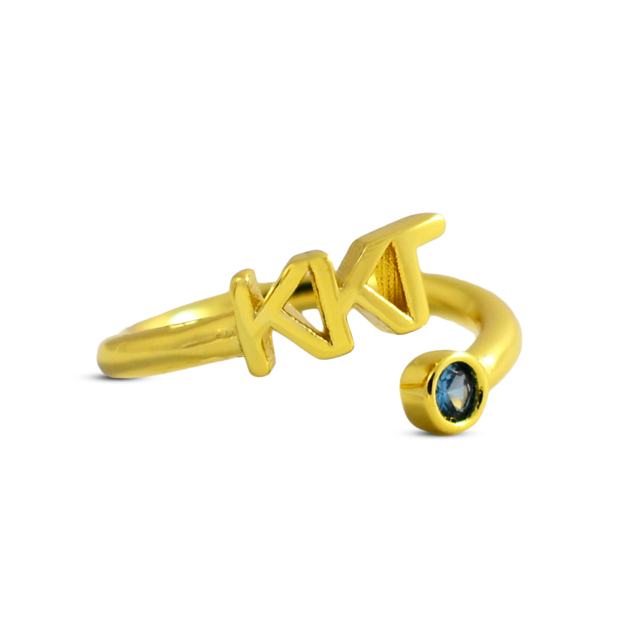 Kappa Kappa Gamma Gemstone Ring