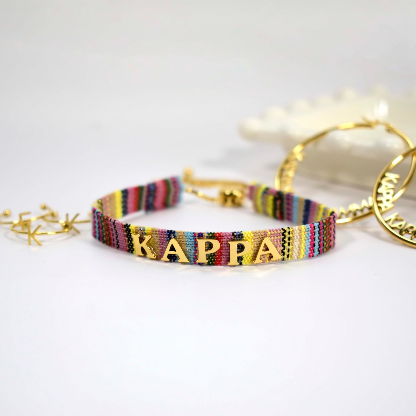 Kappa Kappa Gamma Woven Bracelet