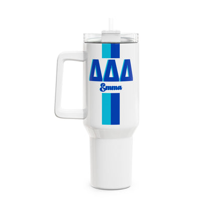 Tri Delta Personalized Stripe 40oz Tumbler - Ivy Society