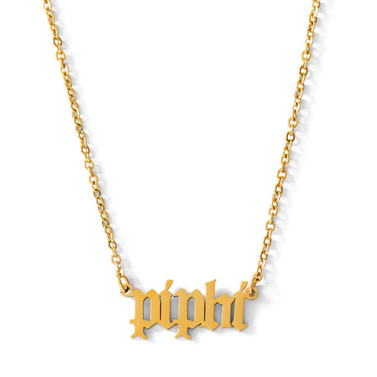 Pi Beta Phi Old English Necklace