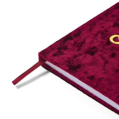 Alpha Phi Velvet Notebook with Gold Foil Imprint