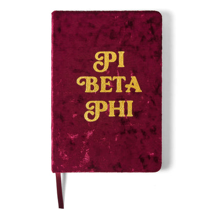 Pi Beta Phi Velvet Notebook - Ivy Society