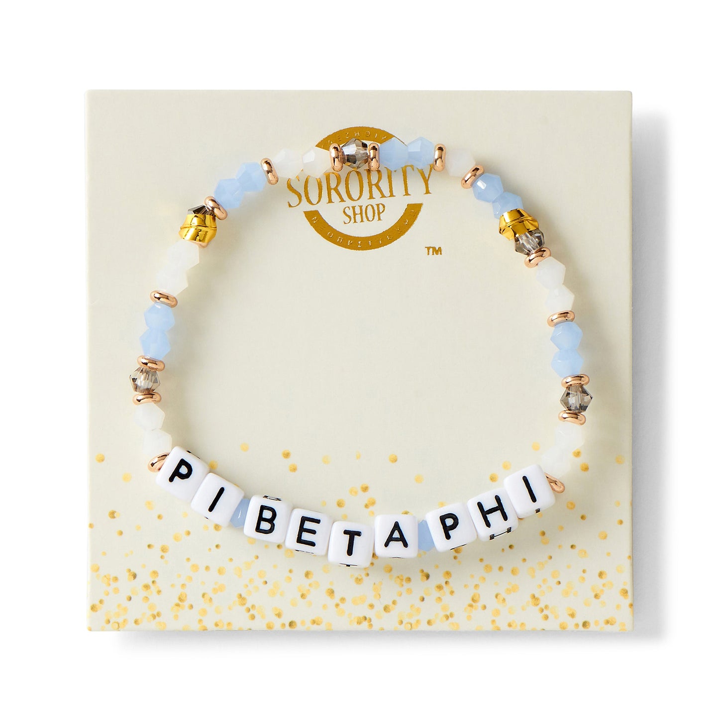 Pi Beta Phi Bracelet Glass Bead Bracelet