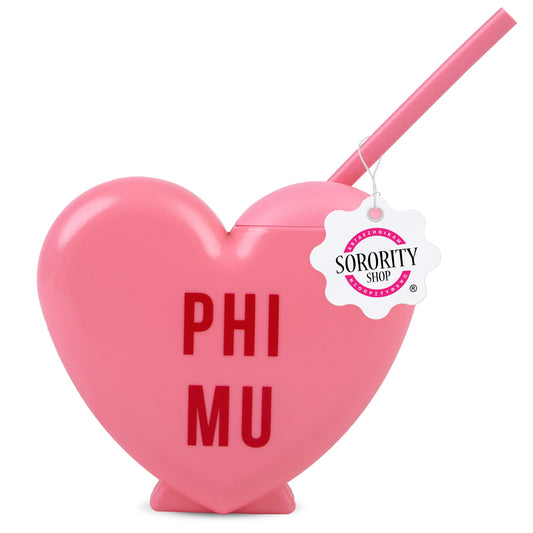 Phi Mu Heart Tumbler - Ivy Society