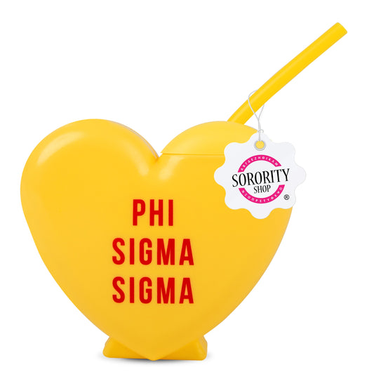 Phi Sigma Sigma Heart Tumbler - Ivy Society