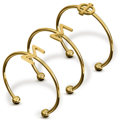 Phi Sigma Sigma Gold Ring Stack