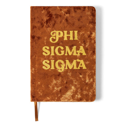 Phi Sigma Sigma Velvet Notebook - Ivy Society