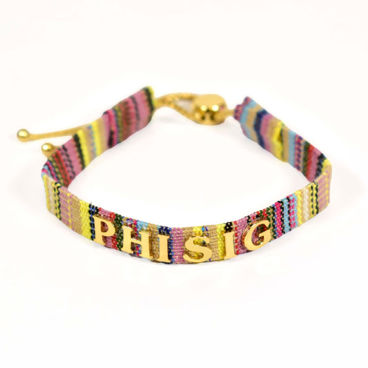 Phi Sigma Sigma Woven Bracelet