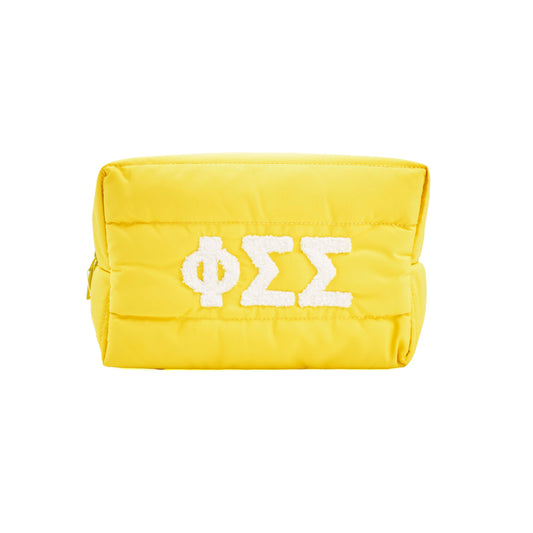 Phi Sigma Sigma Puffer Makeup Bag