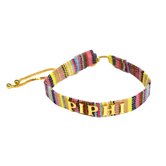 Pi Beta Phi Woven Bracelet
