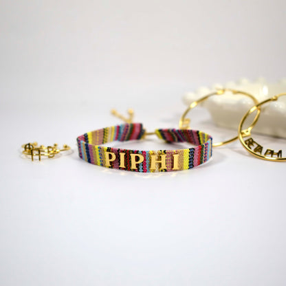 Pi Beta Phi Woven Bracelet