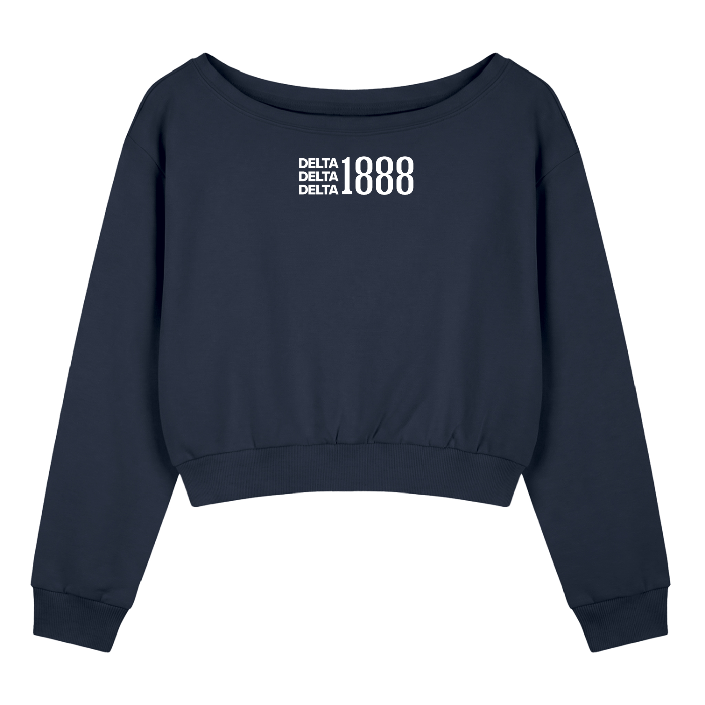 Tri Delta 1888 Off The Shoulder Sweatshirt