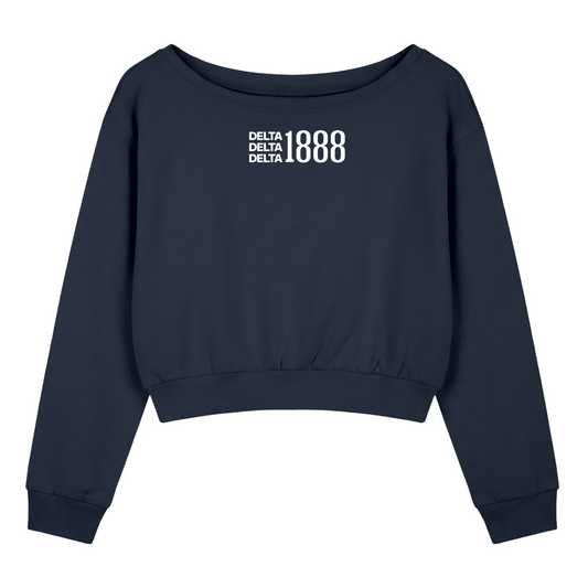 Tri Delta 1888 Off The Shoulder Sweatshirt