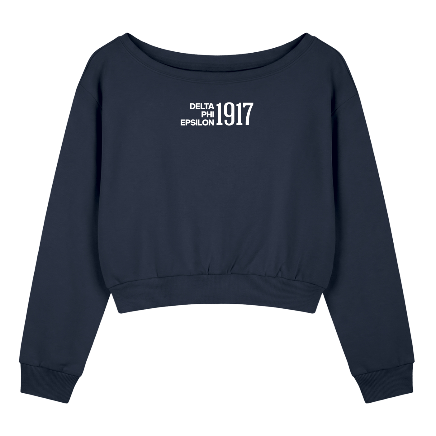 Delta Phi Epsilon 1917 Off The Shoulder Sweatshirt