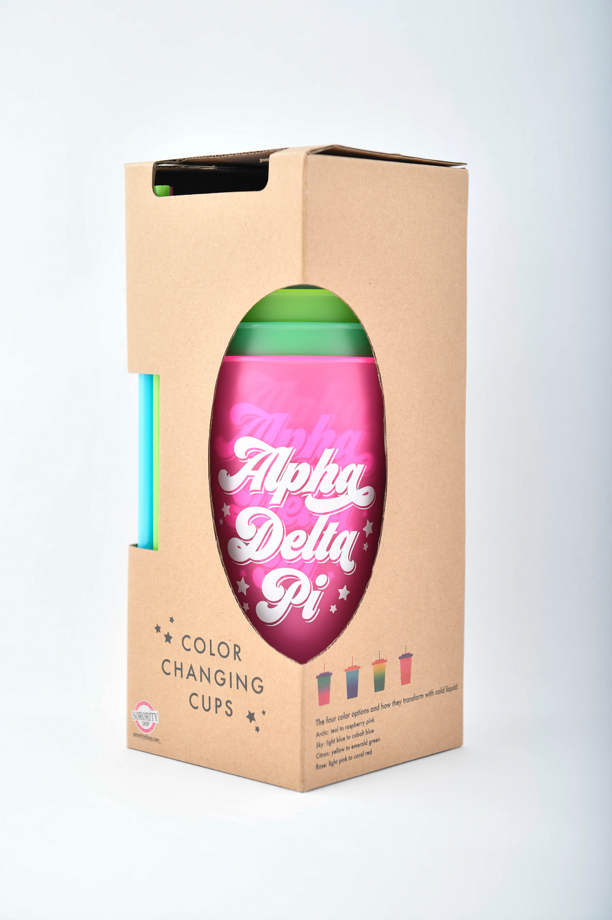 Alpha Color Change Alpha Delta Pi Color Changing Cups 4 Pack