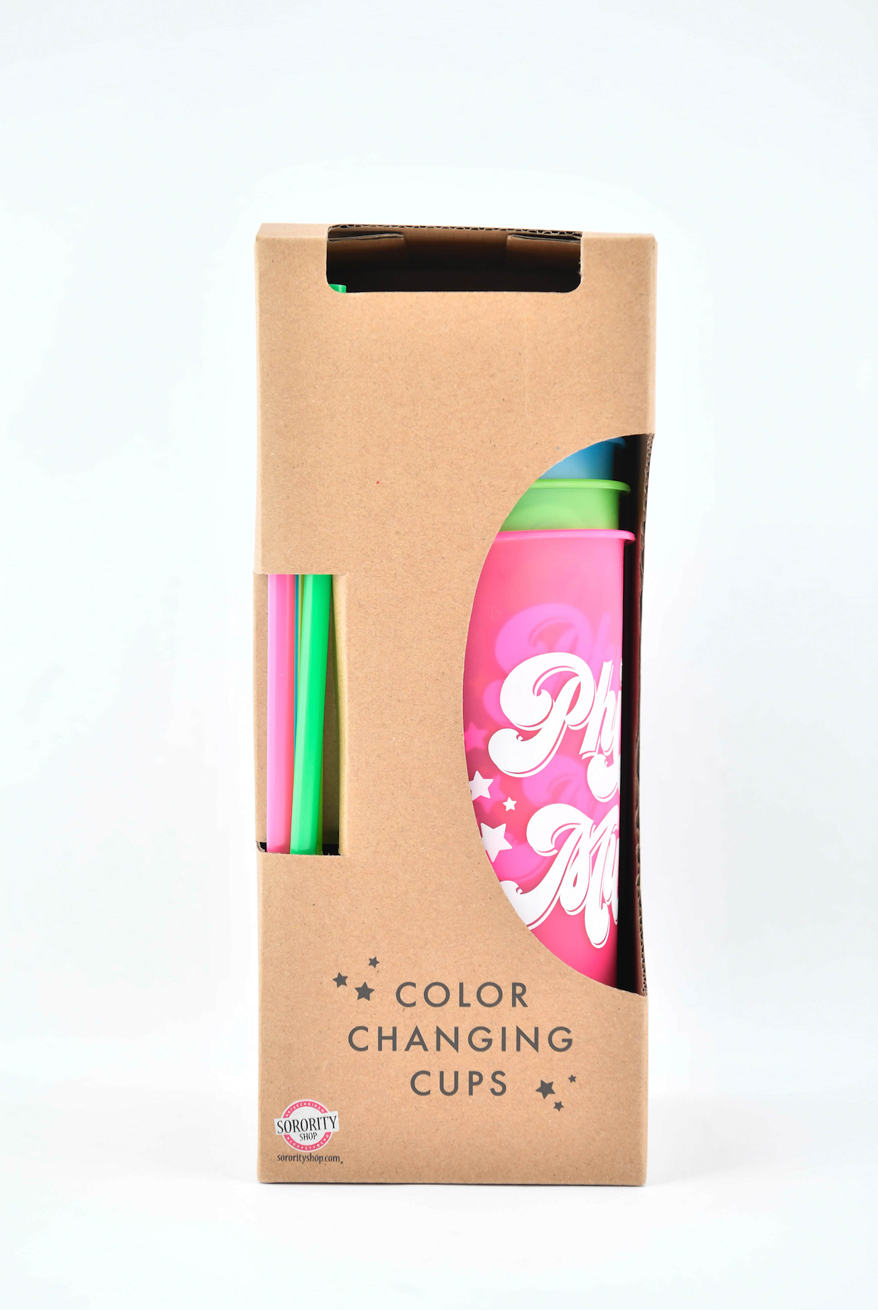 Phi Mu Color Changing Cups 4 Pack