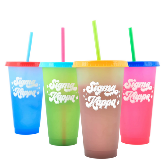 Sigma Kappa Color Changing Cups 4 Pack