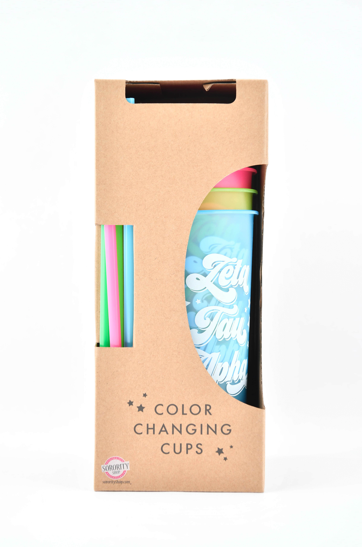 Zeta Tau Alpha Color Changing Cups 4 Pack