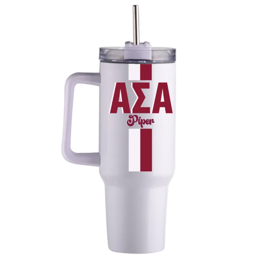 Alpha Sigma Alpha Personalized 40oz Tumbler - Ivy Society