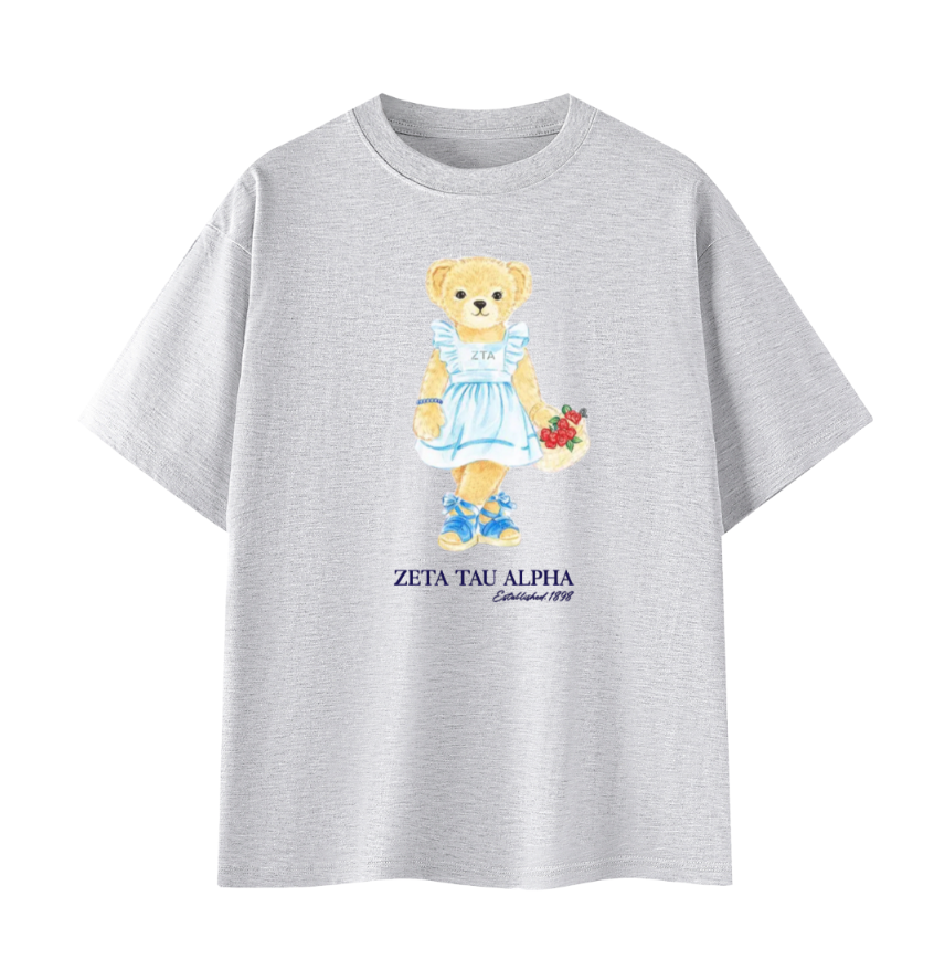 Zeta Tau Alpha Bear T Shirt