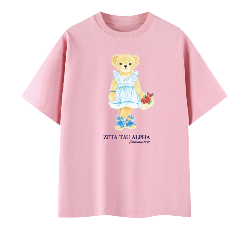 Zeta Tau Alpha Bear T Shirt