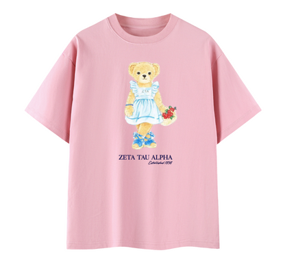 Zeta Tau Alpha Bear T Shirt