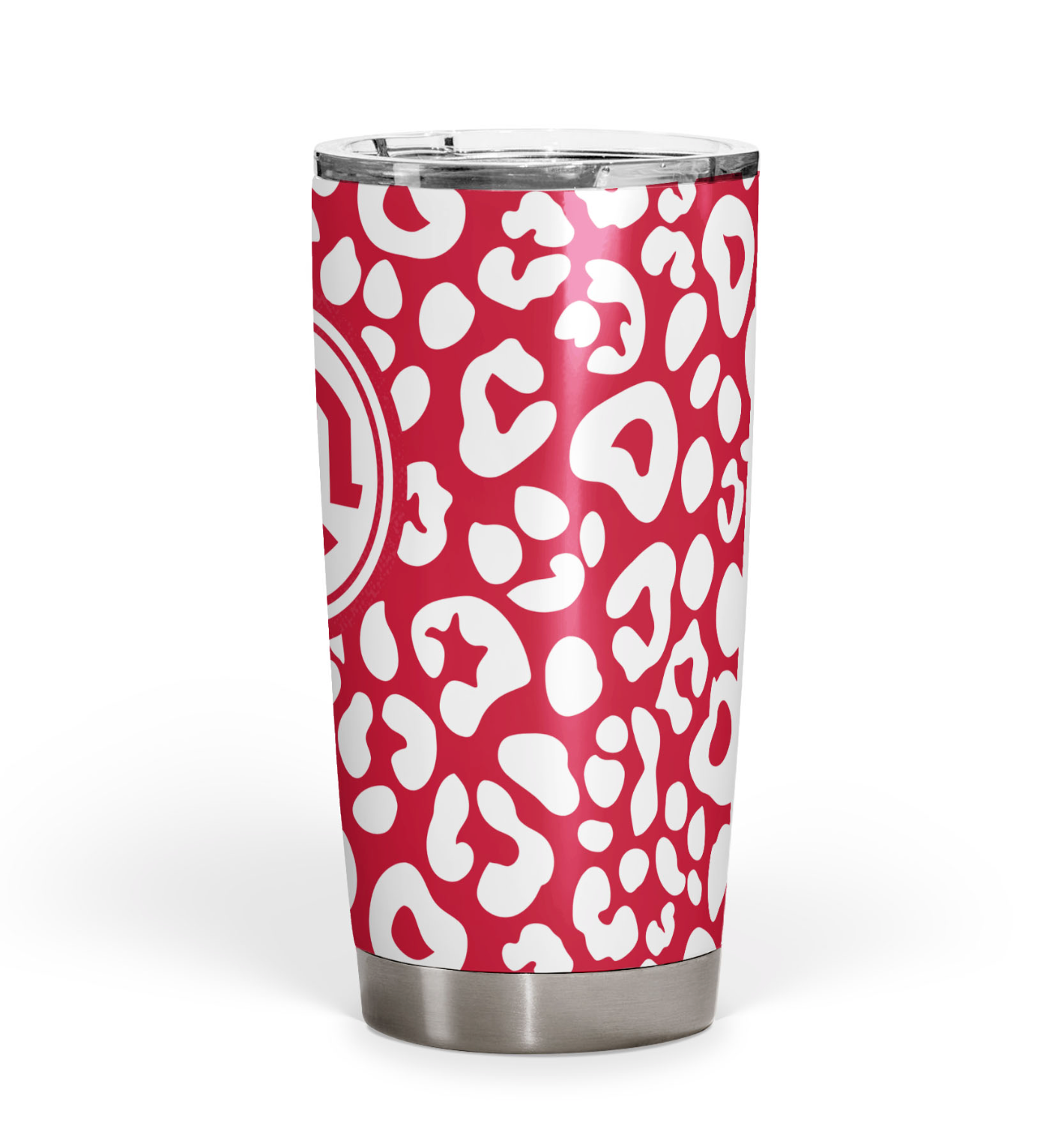 Chi Omega Leopard Print Tumbler