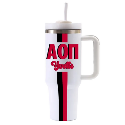 Alpha Omicron Pi Personalized 40oz Tumbler