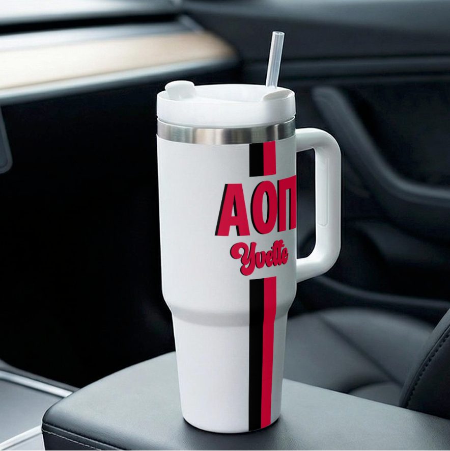 Alpha Omicron Pi Personalized 40oz Tumbler