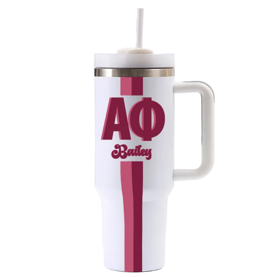 Alpha Phi Personalized 40oz Tumbler