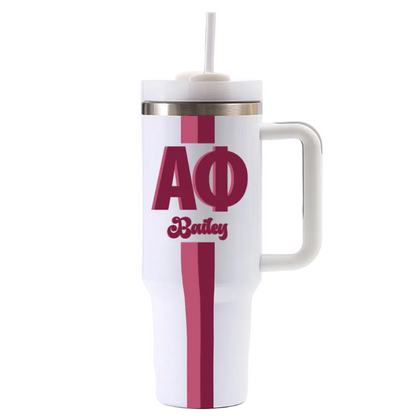 Alpha Phi Personalized 40oz Tumbler
