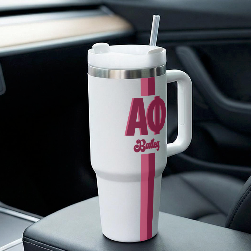 Alpha Phi Personalized 40oz Tumbler